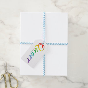 SlipperyJoe's queer single expressive word smooth  Gift Tags