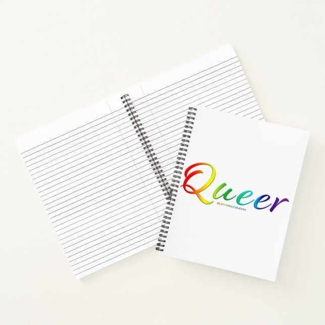 SlipperyJoe's queer single expressive word smooth  Notebook (Inside)