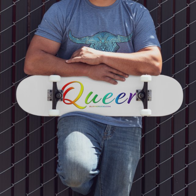 SlipperyJoe's queer single expressive word smooth  Skateboard (Outdoor 3)
