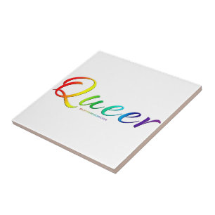 SlipperyJoe's queer single expressive word smooth  Tile