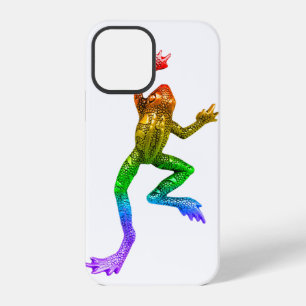 SlipperyJoe's rainbow coloured frog rendered sculp iPhone 12 Pro Case