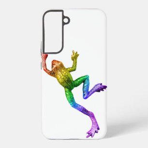 SlipperyJoe's rainbow coloured frog rendered sculp Samsung Galaxy Case