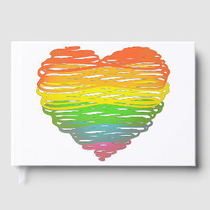 SlipperyJoe's rainbow coloured heart scribbled swi Guest Book