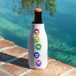 SlipperyJoe's rainbow coloured pride sign bursts w Bottle Cooler
