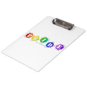 SlipperyJoe's rainbow coloured pride sign bursts w Clipboard