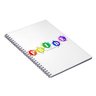 SlipperyJoe's rainbow coloured pride sign bursts w Notebook