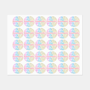 SlipperyJoe's rainbow LGBTQ+ community word cloud 