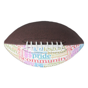 SlipperyJoe's rainbow LGBTQ+ community word cloud American Football