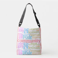 SlipperyJoe's rainbow LGBTQ+ community word cloud 