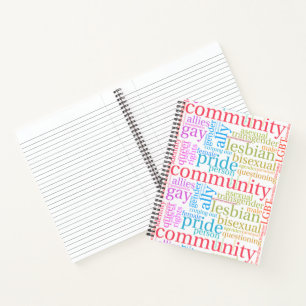 SlipperyJoe's rainbow LGBTQ+ community word cloud Notebook