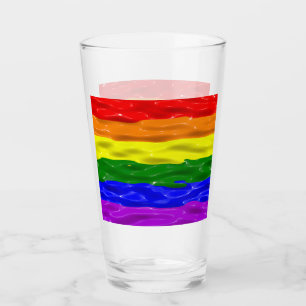 SlipperyJoe's rainbow pride colours glossy liquid  Glass