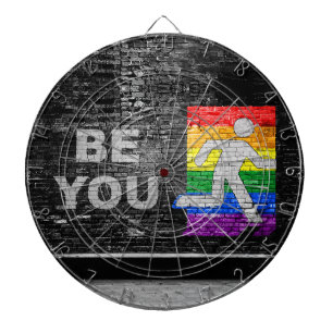 SlipperyJoe's rainbow pride colours panel urban st Dartboard