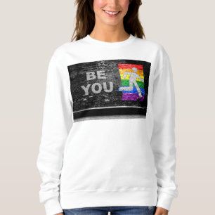 SlipperyJoe's rainbow pride colours panel urban st Sweatshirt