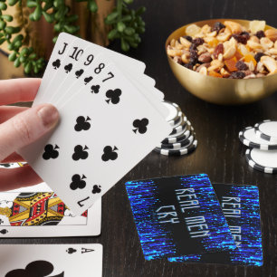 SlipperyJoe's real men cry tears emotions digital Playing Cards