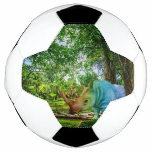SlipperyJoe's rhinoceros lush tropical setting pri Football