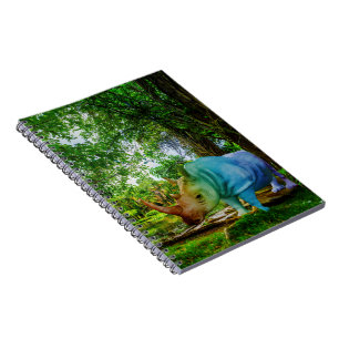 SlipperyJoe's rhinoceros lush tropical setting pri Notebook