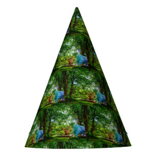 SlipperyJoe's rhinoceros lush tropical setting pri Party Hat