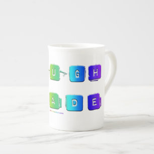 SlipperyJoe's rough trade queer pop typography sla Bone China Mug