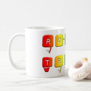 SlipperyJoe's rough trade queer pop typography sla Coffee Mug
