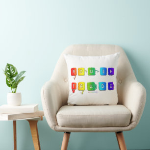 SlipperyJoe's rough trade queer pop typography sla Cushion