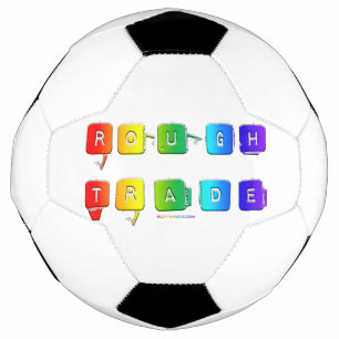 SlipperyJoe's rough trade queer pop typography sla Football