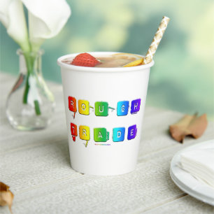 SlipperyJoe's rough trade queer pop typography sla Paper Cups