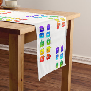 SlipperyJoe's rough trade queer pop typography sla Short Table Runner