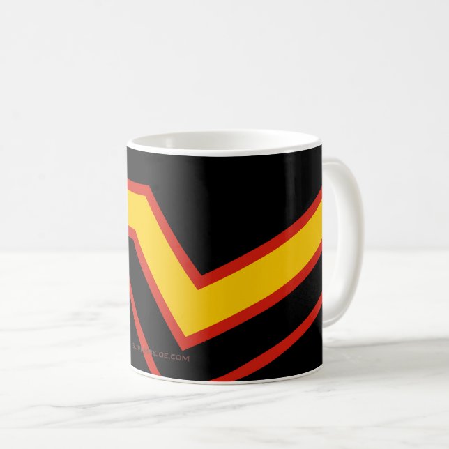 SlipperyJoe's rubber pride flag arrows chevrons st Coffee Mug (Front Right)