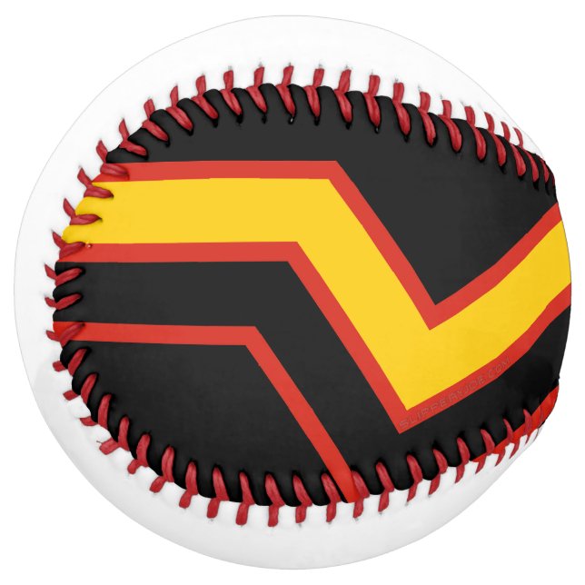 SlipperyJoe's rubber pride flag arrows chevrons st Softball (Front Left)