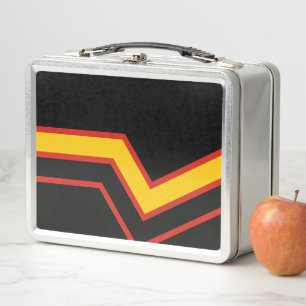 SlipperyJoe's Rubber Pride Flag gay gifts LGBTQIA  Metal Lunch Box