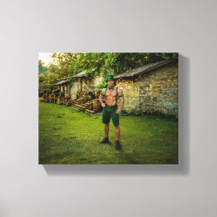 SlipperyJoe's Saint Patrick's Day festive leprecha Canvas Print