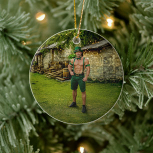 SlipperyJoe's Saint Patrick's Day festive leprecha Ceramic Tree Decoration