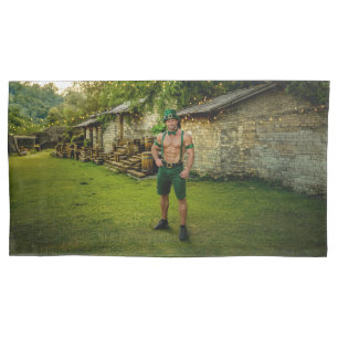 SlipperyJoe's Saint Patrick's Day festive leprecha Pillowcase
