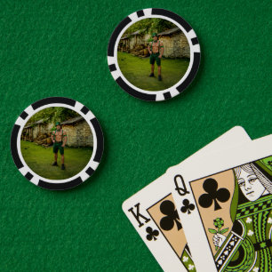 SlipperyJoe's Saint Patrick's Day festive leprecha Poker Chips