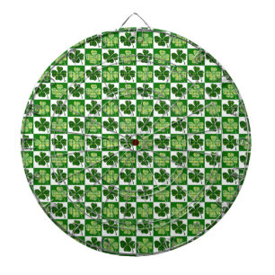 SlipperyJoe's Saint Patrick's Day four leaf clover Dartboard