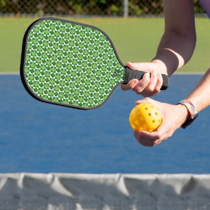 SlipperyJoe's Saint Patrick's Day four leaf clover Pickleball Paddle