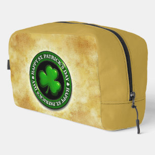 SlipperyJoe's Saint Patrick's Day glossy three lea Dopp Kit