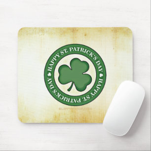 SlipperyJoe's Saint Patrick's Day glossy three lea Mouse Mat