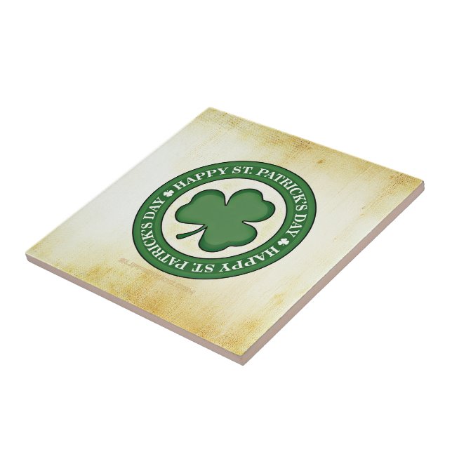SlipperyJoe's Saint Patrick's Day glossy three lea Tile (Side)
