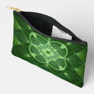 SlipperyJoe's Saint Patrick's Day glowing four lea Accessory Pouch