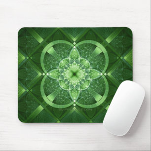 SlipperyJoe's Saint Patrick's Day glowing four lea Mouse Mat