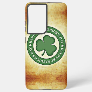 SlipperyJoe's Saint Patrick's Day green three-leaf Samsung Galaxy Case