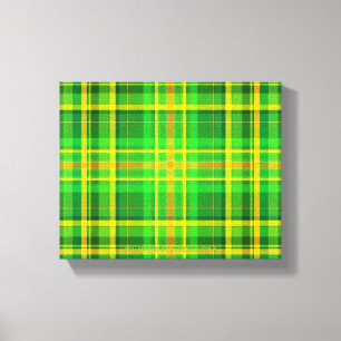 SlipperyJoe's Saint Patrick's Day green-yellow pla Canvas Print