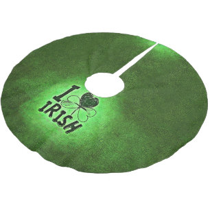 SlipperyJoe's Saint Patrick's Day holiday Irish pr Brushed Polyester Tree Skirt
