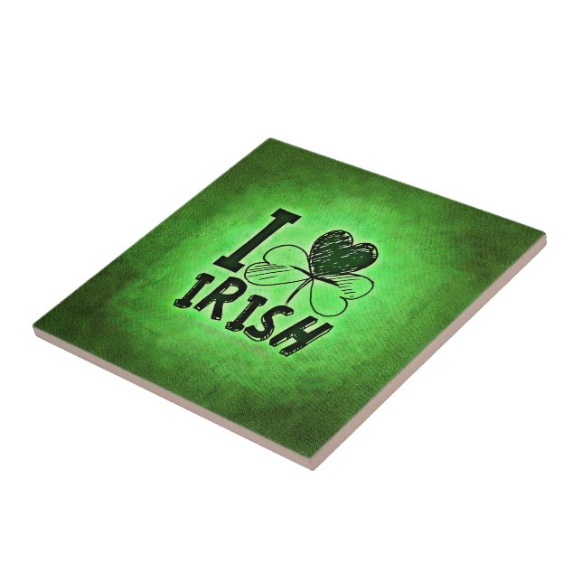 SlipperyJoe's Saint Patrick's Day holiday Irish pr Tile (Side)