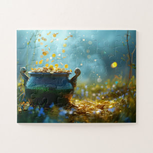 SlipperyJoe's Saint Patricks Day large ornate pot  Jigsaw Puzzle