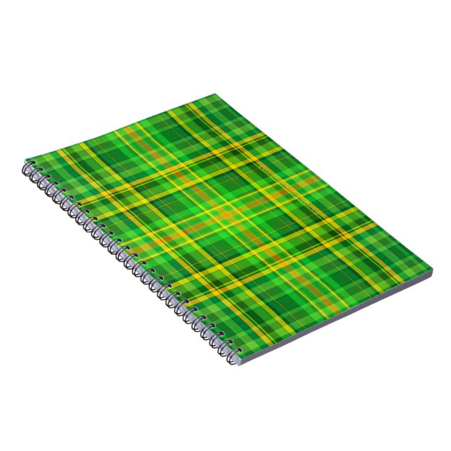SlipperyJoe's Saint Patrick's Day reminiscent Iris Notebook (Right Side)