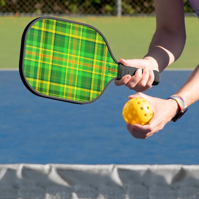 SlipperyJoe's Saint Patrick's Day reminiscent Iris Pickleball Paddle (Insitu)