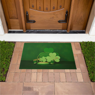 SlipperyJoe's Saint Patrick's Day theme leprechaun Doormat