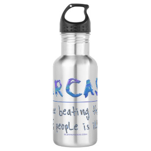 SlipperyJoe's Sarcasm funny slogan saying playful 532 Ml Water Bottle